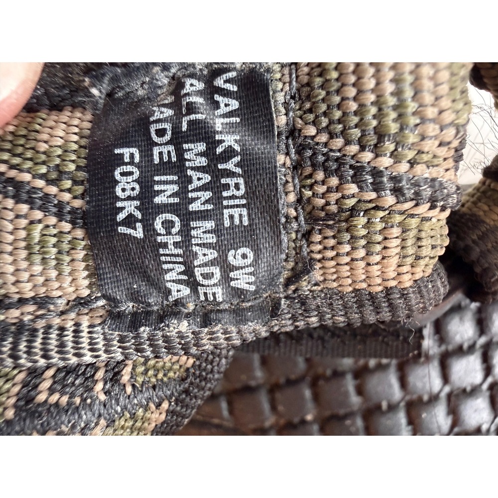 Teva Valkyrie Womens 9W Sport Sandals Black Olive Geometric Hiking Trail F08K7 - Picture 3 of 7